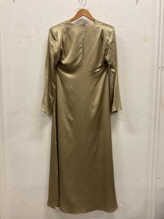 Silk Dress with Shoulderpads