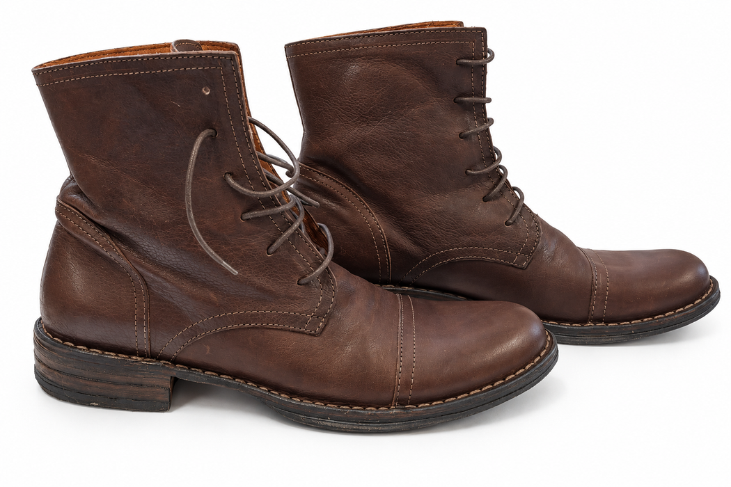 ELIOS Noce Leather Ankle Boots