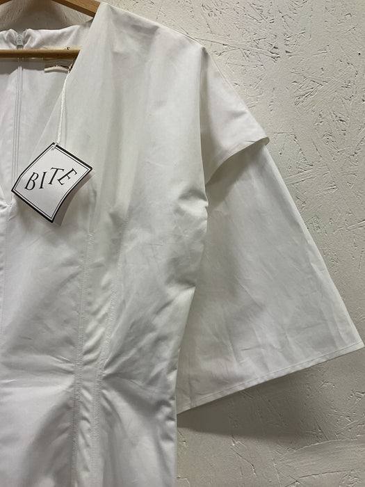 Crisp Long Poplin Dress
