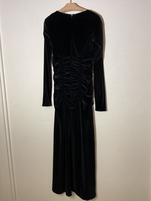 Ruche Velvet Dress