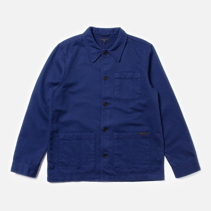 Barney Worker Jacket - Mid Blue - Herr