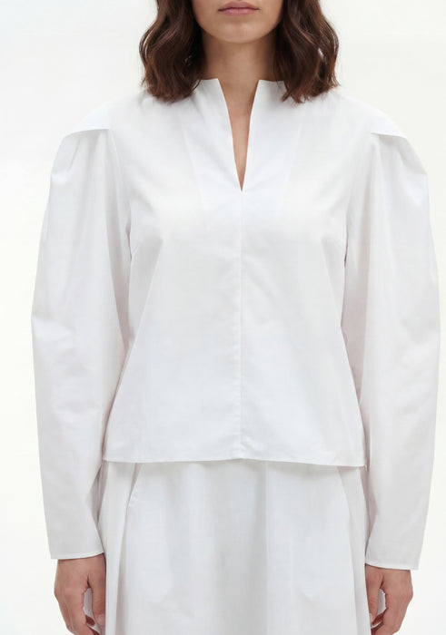 Pleated Shoulder Blouse