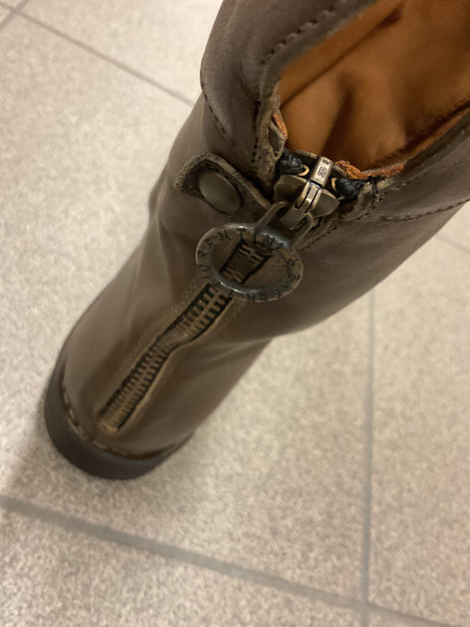ELLA Brown  Leather Boot