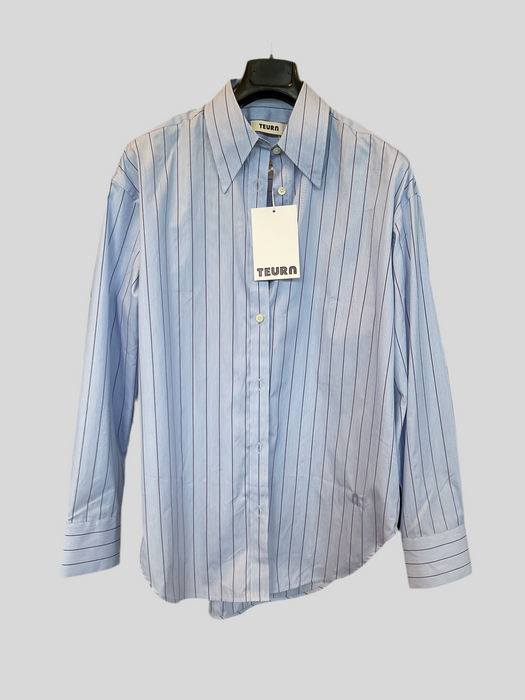 Viola Shirt Pinstripe Blue
