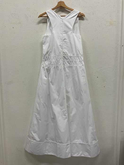 Deep V Cotton Dress
