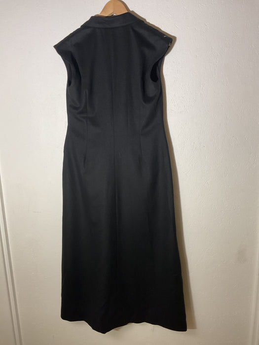 Sleeveless Tailored Wool Coat