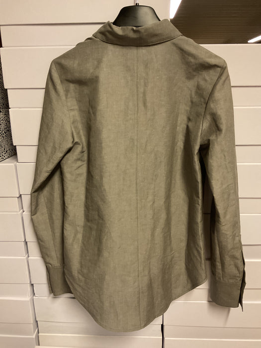 Lean linen cotton shirt light grey