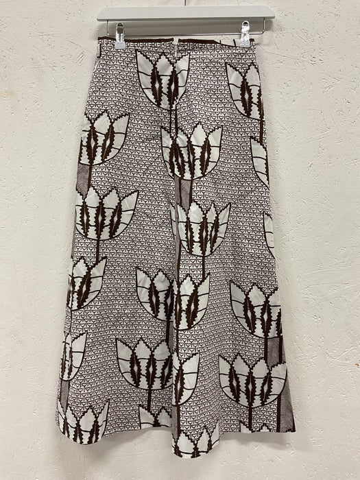 Printed cotton skirt