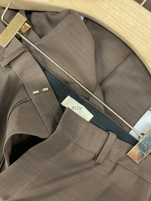 Brown Credo Cropped Trouser