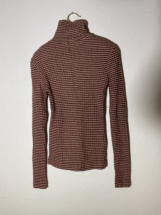Rib Zip Turtle Top Longsleeve