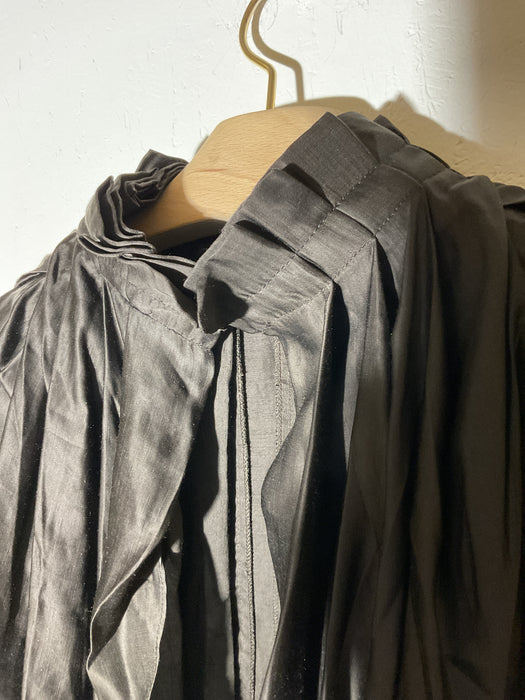 Backless Peasant Silk Top