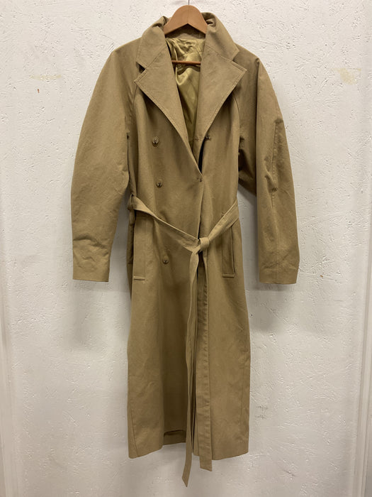 Trench Coat with Frill Collar