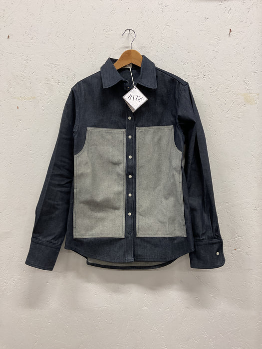 Stiff Denim Patch Shirt