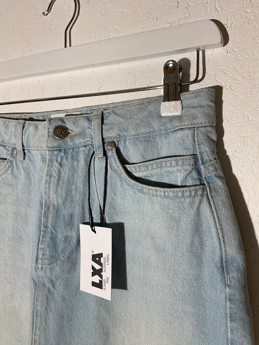 Cargo Denim Mini Skirt