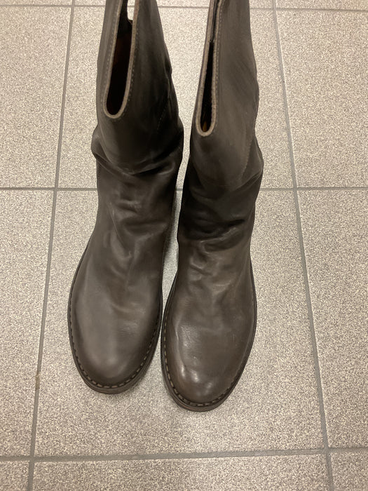 ELLA Brown  Leather Boot