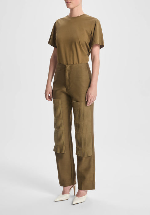 Pleated Patch Trouser