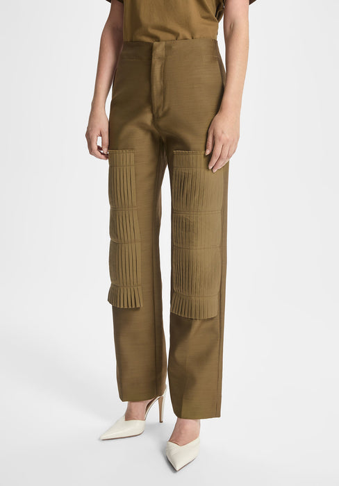 Pleated Patch Trouser