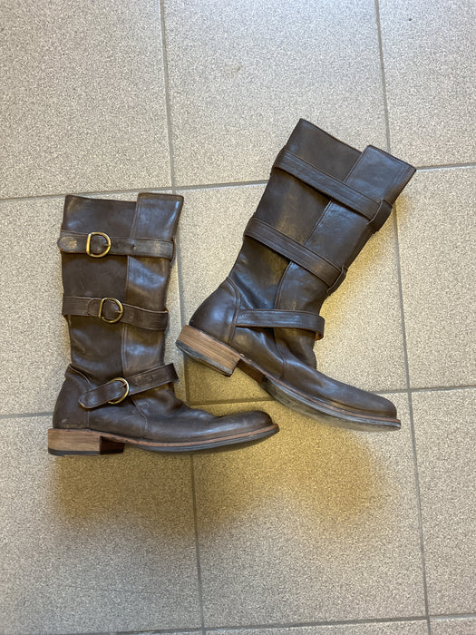 7040 Testa Moro Leather Boots
