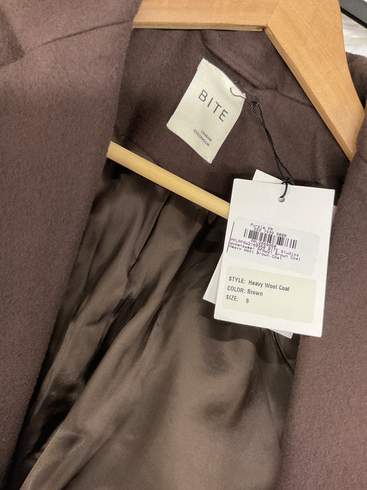 Brown Heavy Wool Coat