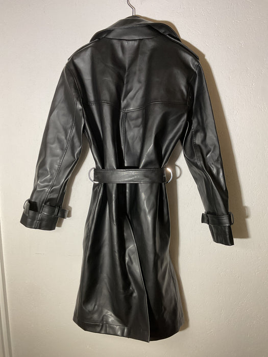 Vegan Leather Coat