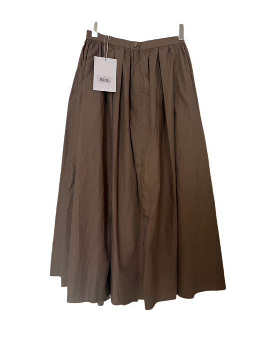Full silhouette midi skirt brown