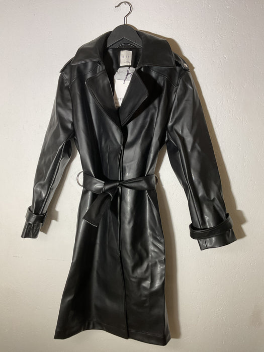 Vegan Leather Coat