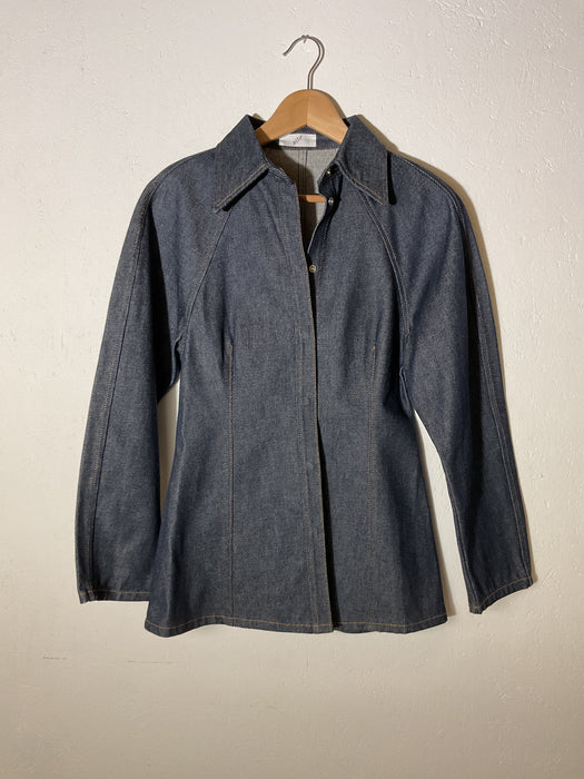 Curved Denim Shirt