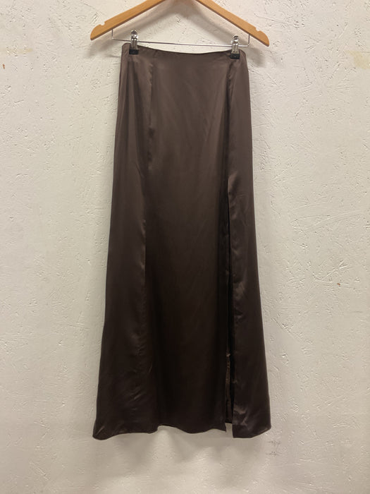 Brown Silk Skirt