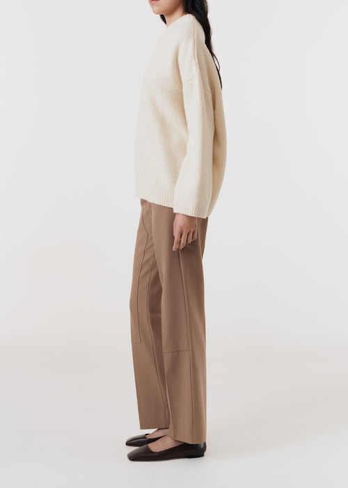 Asymmetric v-neck sweater