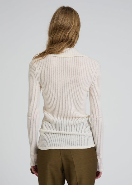 Net Rib Cardigan