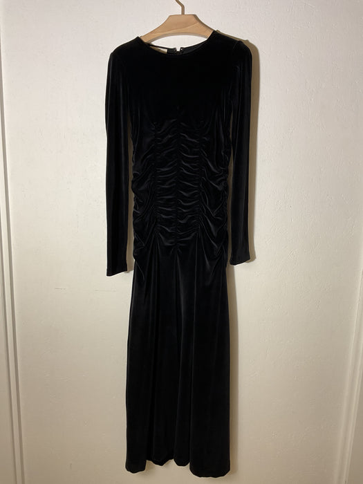 Ruche Velvet Dress
