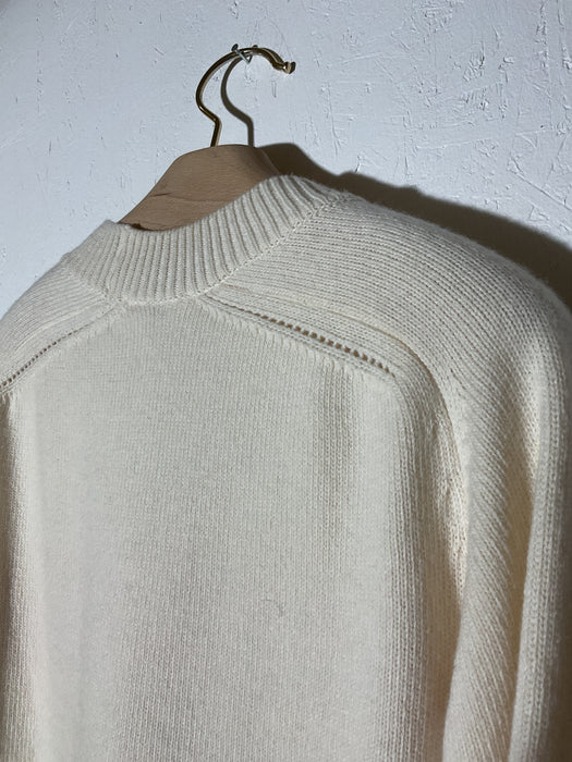 Roundneck Raglan Intarsia Knit