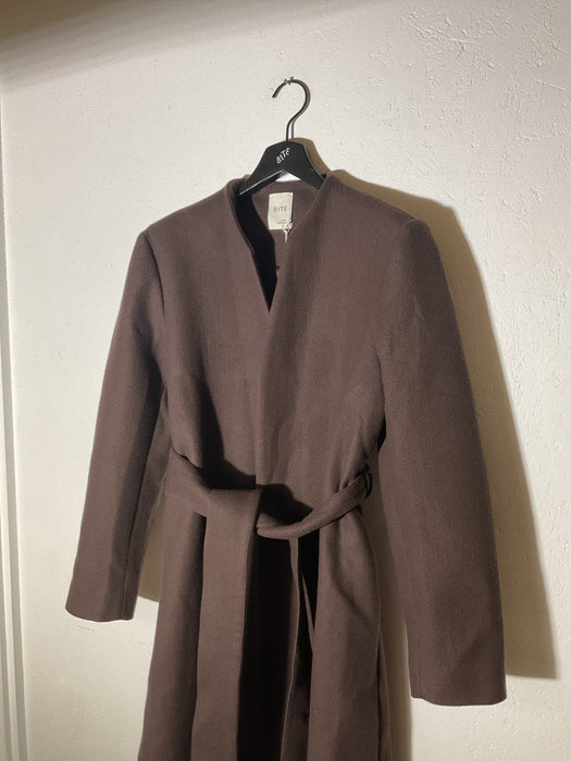 Brown Heavy Wool Coat