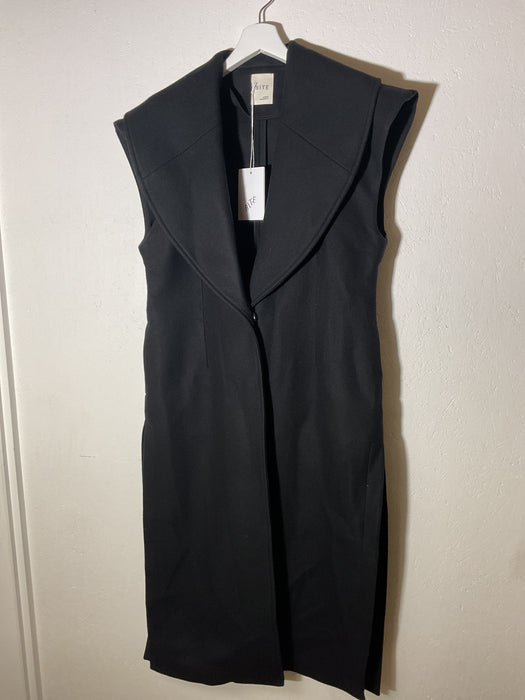 Sleeveless Heavy Wool Coat