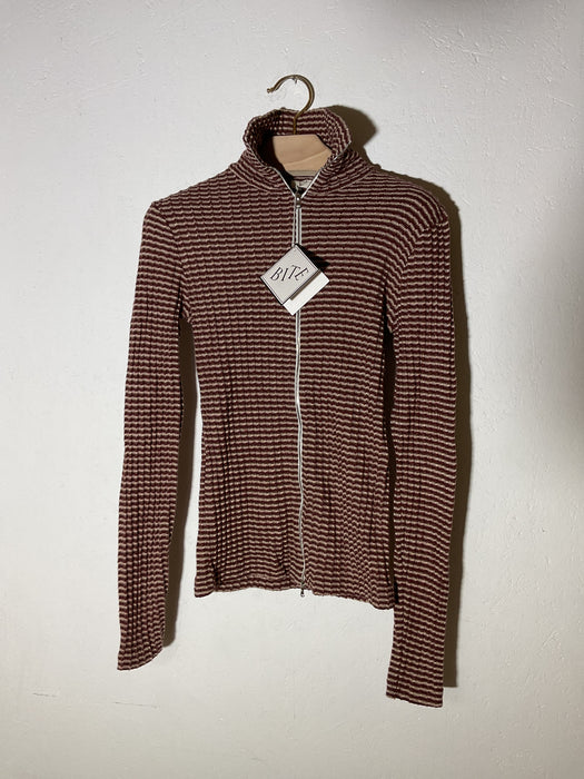 Rib Zip Turtle Top Longsleeve