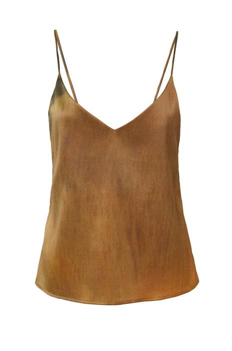 Organic Camisole Silk Top Printed