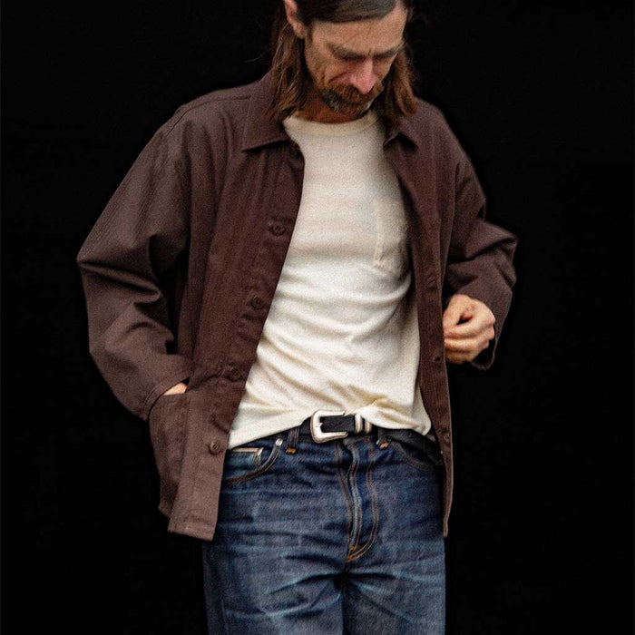 Buddy Herringbone Chore Jacket - Walnut - Herr