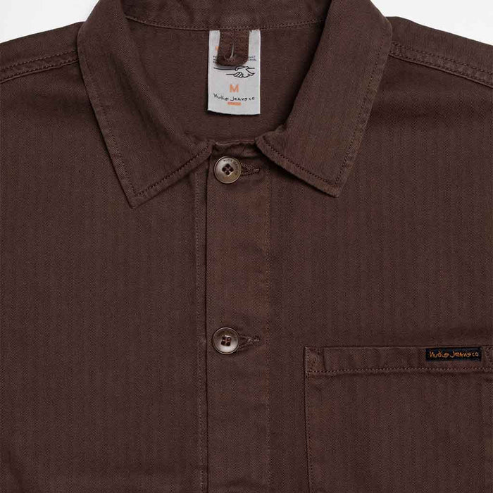 Buddy Herringbone Chore Jacket - Walnut - Herr