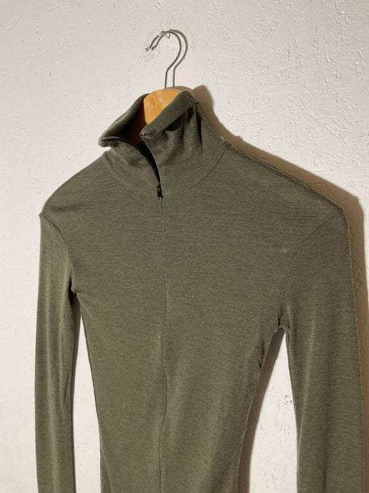 Fine Wool Zip Top