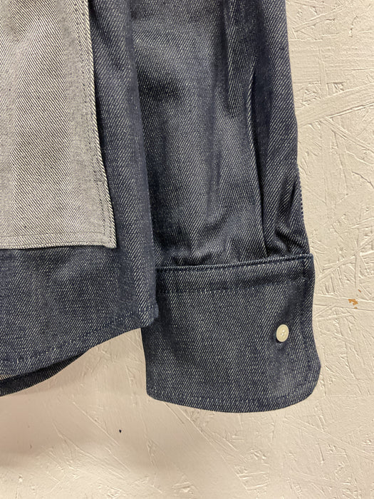 Stiff Denim Patch Shirt