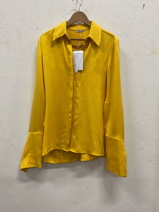 Yellow Silk Shirt