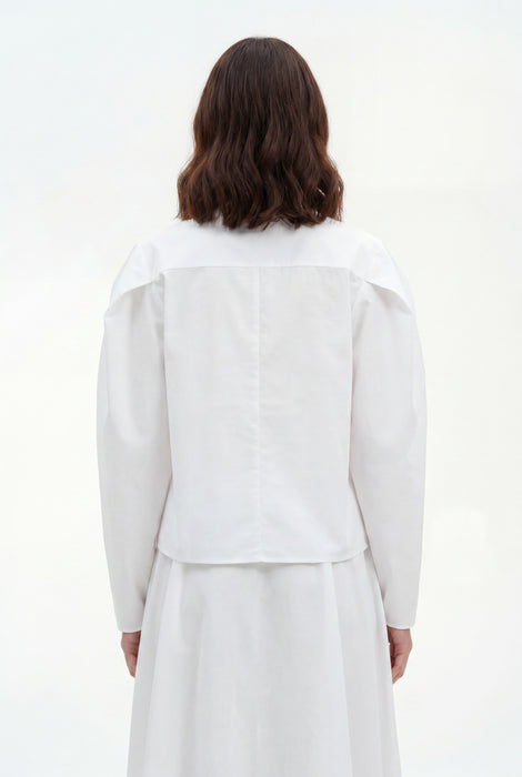 Pleated Shoulder Blouse