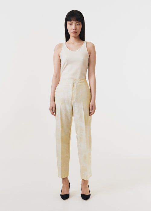 Cheval Jacquard Cropped Pant