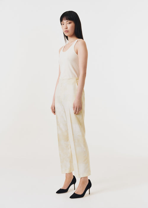 Cheval Jacquard Cropped Pant