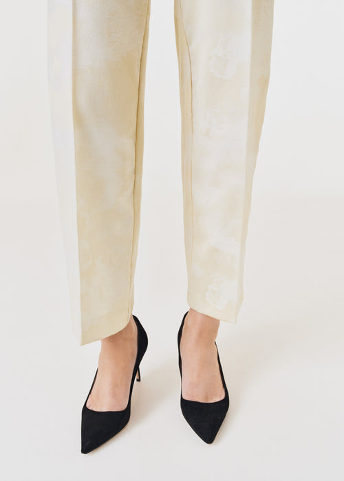 Cheval Jacquard Cropped Pant