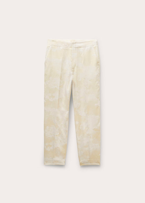 Cheval Jacquard Cropped Pant