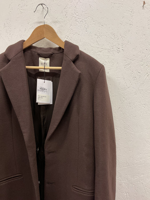 Brown Heavy Wool Coat