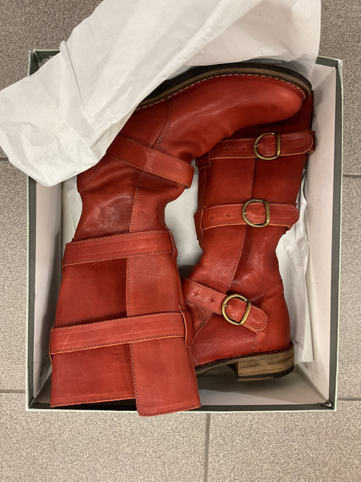 7040 Eternity Mattone Leather Boots