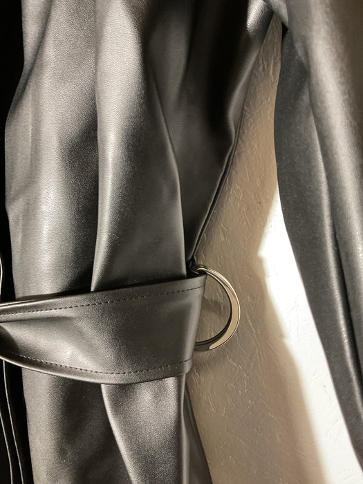 Vegan Leather Coat