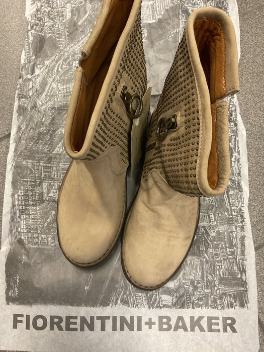 ELI Beige Studded Suede Boot